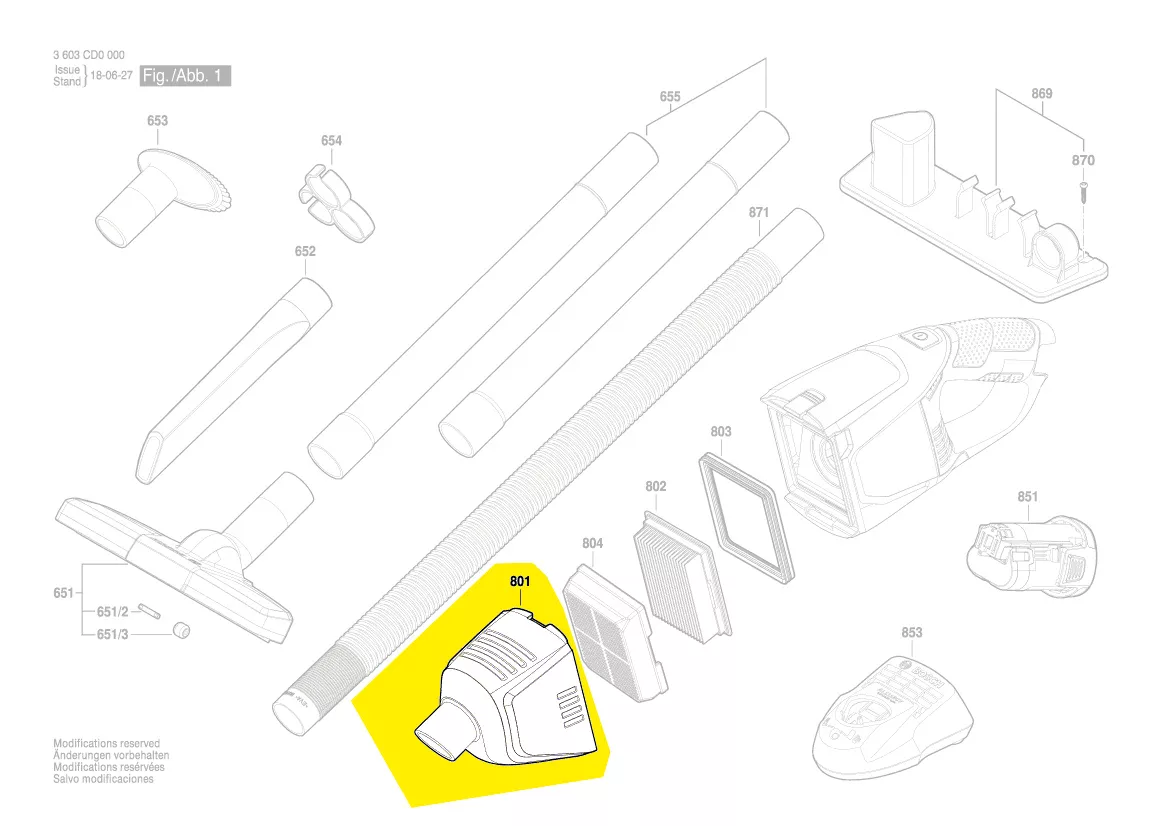 capot réf. 1 619 PB1 235 Bosch